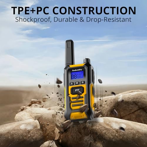 Radioddity HD-1 Waterproof Floating Walkie Talkies 2 Pack IP67 Heavy Duty