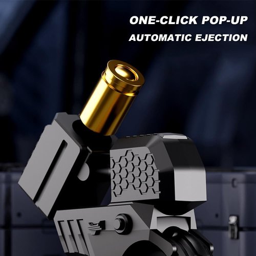 Alloy Fidget Ring - Metal Fingertip Launcher for Stress Relief | Black Sensory Toy for Adults