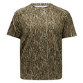 Mossy Oak Mens Short Sleeve Hunting Shirt - Lightweight 4-Way Stretch with Cooling Tech, Large / Bottomland