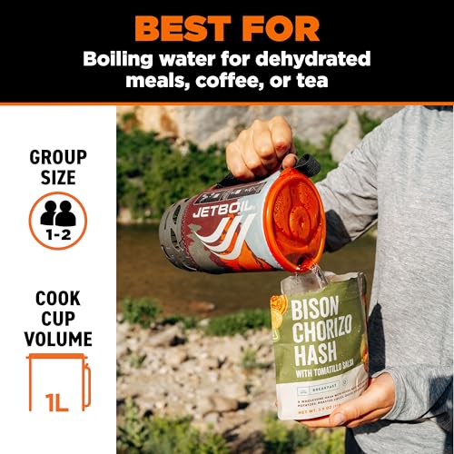 Jetboil Flash 1.0L Portable Camping Stove with Auto Ignition & Fast Boil