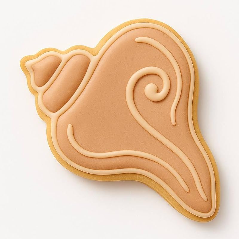 4-Piece Summer Seashell Cookie Cutter Set – Starfish, Sand Dollar, Shell, Conch
