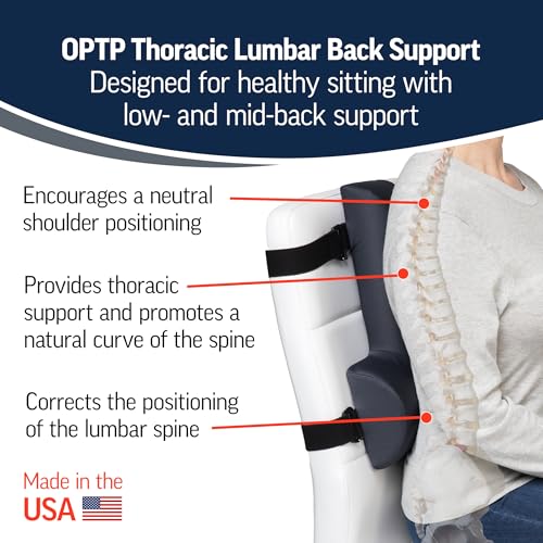 OPTP Thoracic Lumbar Back Support Pillow - Posture Relief & Pain Reduction