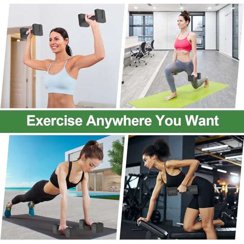 Adjustable Dumbbells Set for Home Gym - 5 Weight Options, Non-Slip Handle, Ink Variation