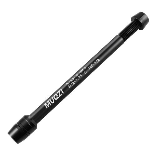 MUQZI Bike Trainer Thru Axle - Bicycle 12mm Rear Wheel Thru Skewer for Indoor, 160mm to 172mm - M12 x P1.75 Thread Pitch