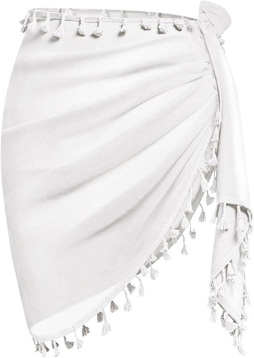 CHICGAL Women Beach Sarong Wraps with Tassels Swimsuit Coverup Summer Bathing Suit Cover Up Casual Swimwear 2026