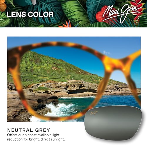 Polarized Wrap Sunglasses for Men and Women - Stingray Model, 56mm, Gloss Black/Neutral Grey