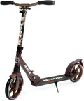 Hurtle Renegade Kick Scooter - 2-Wheel Folding Design with Adjustable T-Bar Handlebar & Anti-Slip Deck