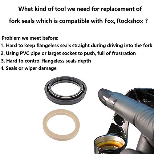 34mm Dust Seal Installation Tool Fork Dust Wiper Driver for Fox Rockshox Suspension