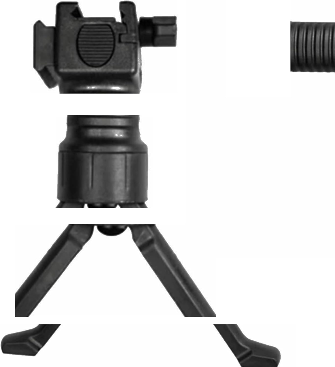 Picatinny Rail Mount - Versatile Bipod Flashlight Optic Attachment for Enhanced Stability