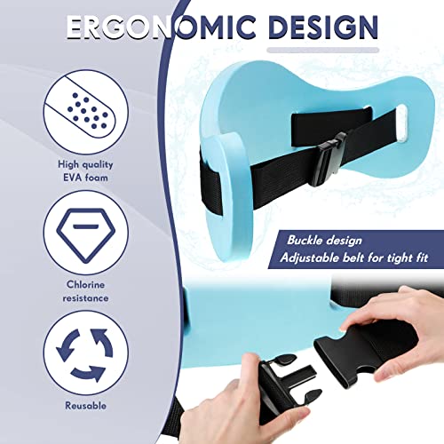 Water Aerobics Flotation Belts Set for Pool Water Exercise Adjustable Buoyancy Belts