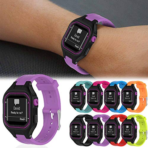 SPurple Small Garmin Forerunner 25 Watch Band - Compatible Fitness Strap