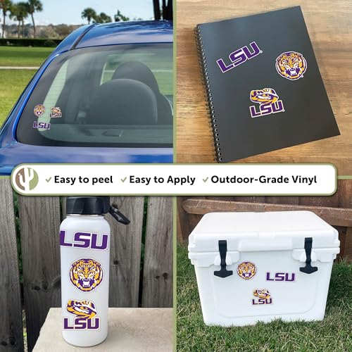 LSU Tigers Officially Licensed Desert Cactus Sticker Sheet