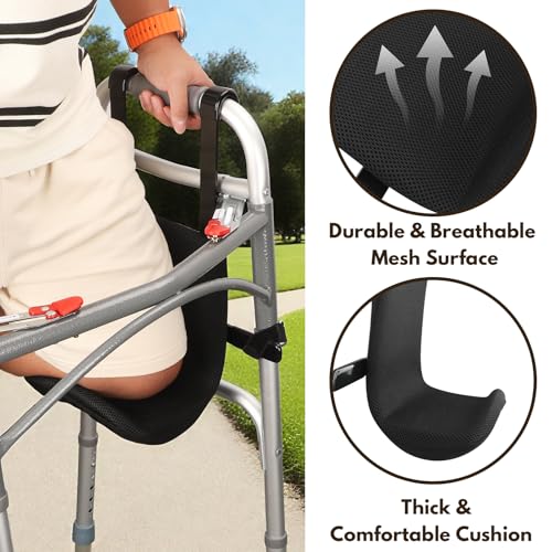 Knee Sling for Walker Support Up to 300lbs with Cushioned Comfort