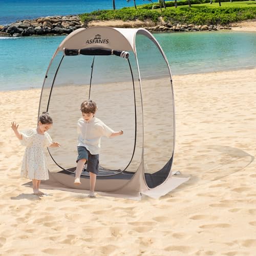 Portable Mosquito Screen Tent with Removable Mat - Instant Pop Up Canopy for Camping and Patio