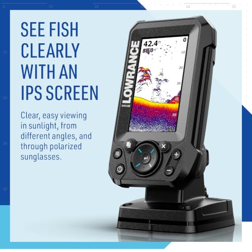 Eagle 4-Inch Fish Finder - Sonar with C-MAP Options, Bright Screen, Easy Installation