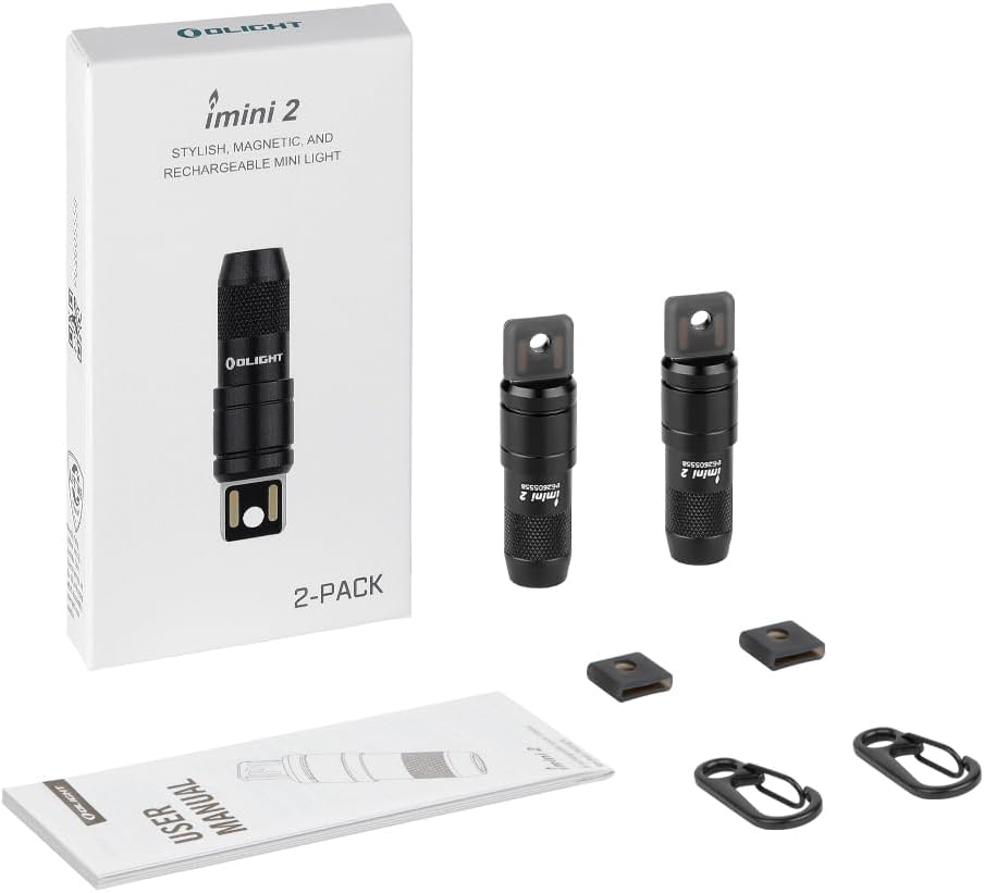 OLIGHT IMINI 2 EDC Keychain Flashlight - 50 Lumens Compact & Portable Mini LED Lights for Everyday Carry