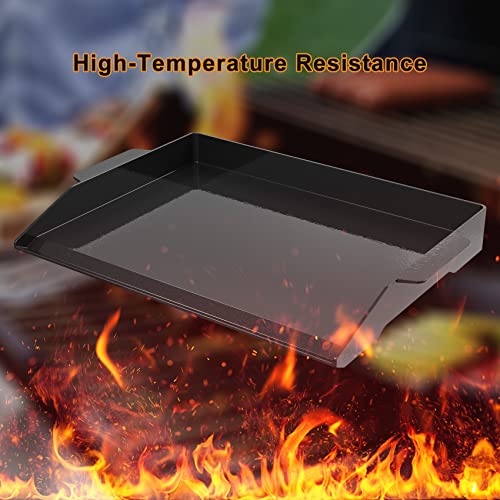 Onlyfire 23x16 Inch Enamelled Cast Iron Cooking Griddle - Durable Outdoor Kitchen Tool