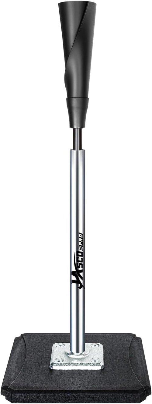 JASCOPRO Portable Batting Tee - Height Adjustable 25-37 Inches | Premium Rubber Top & Metal Base for Baseball & Softball