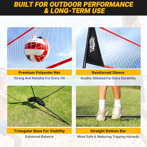 20ft Adjustable Volleyball Net for Indoor & Outdoor Training - Stable & Durable