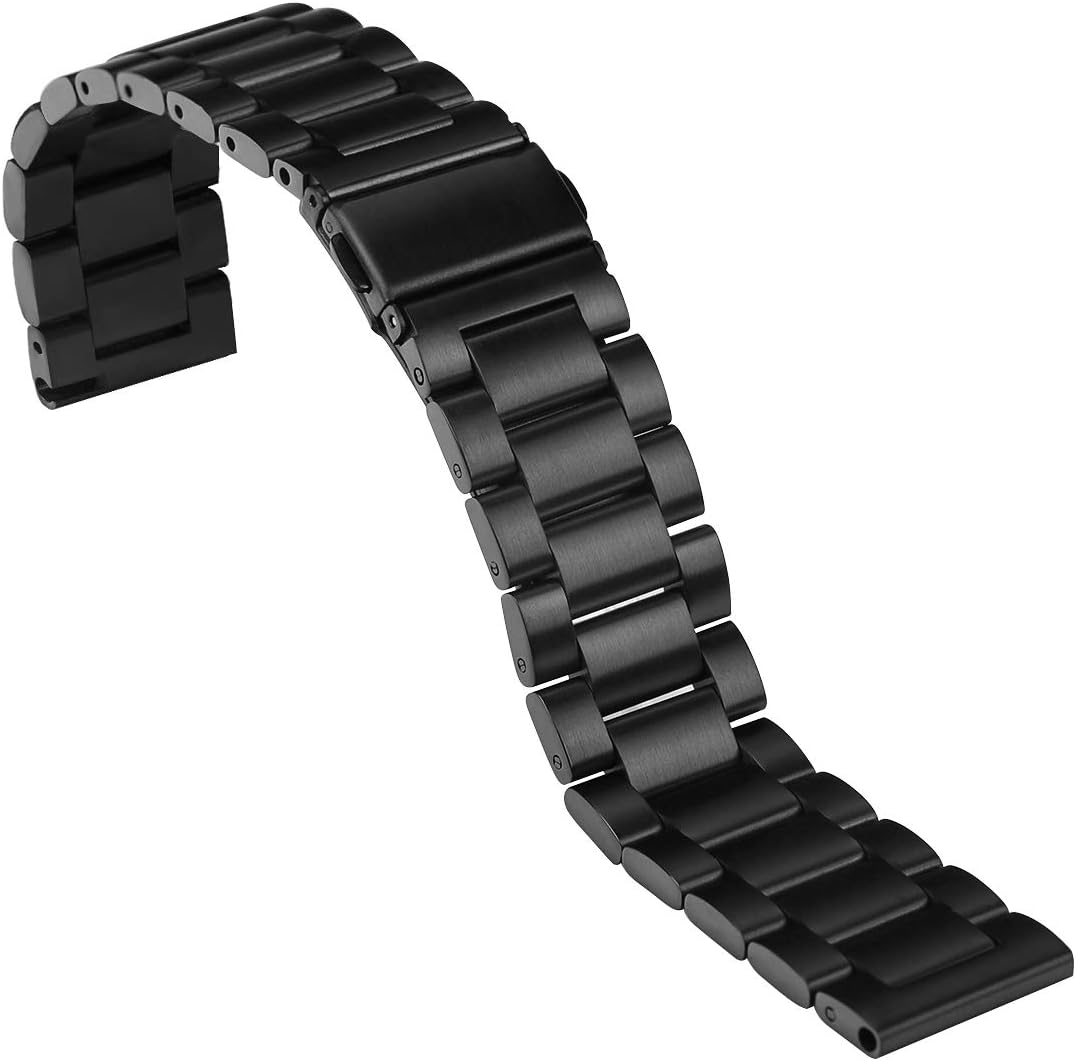 RuenTech Metal Band - Adjustable Stainless Steel Replacement Strap for FITVII HM57 Smart Watch