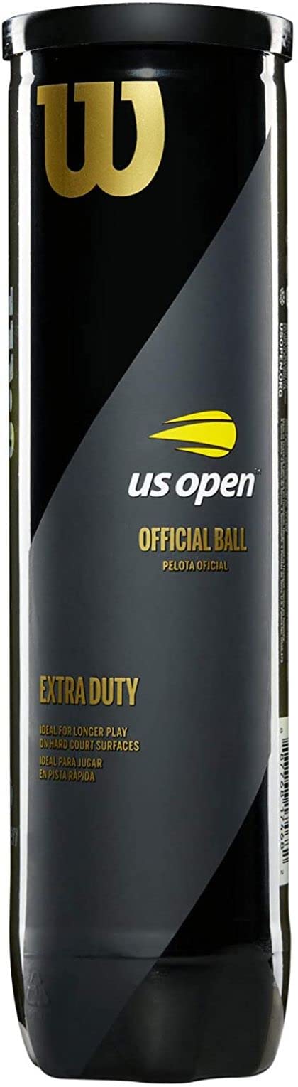 WILSON US Open Tennis Balls - Extra Duty, Single Can (4 Balls)