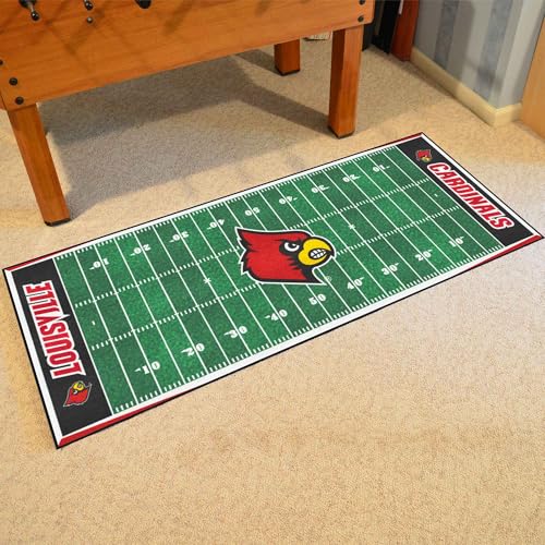 Louisville Cardinals Mascot Area Rug - 2'6" x 6' College Team Carpet - Fanmats
