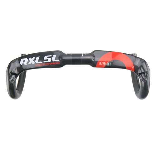 Carbon fiber handlebars road bike flat handlebar drop Aero Handlebars for Road Bike Handlebars rxl sl Carbon Fiber Drop Bar 42mm handlebar 31.8 Red UD Glossy 420mm bicycle carbon handle bar