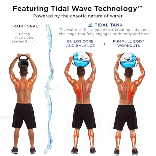 Tidal Tank Sphere Mini Water-Weighted Sandbag for Home Gym - Max 33 lb