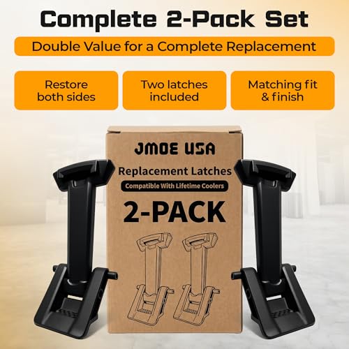 Replacement Cooler Latch Set for Lifetime Hard-Sided Coolers - 2 Pack