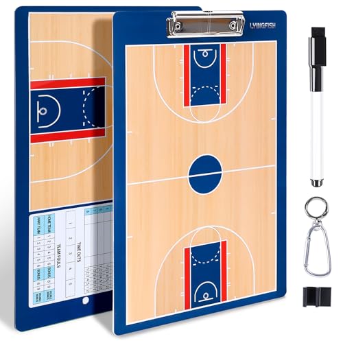 Waterproof Double-Sided Basketball Clipboard Whiteboard - Erasable Tactics Board