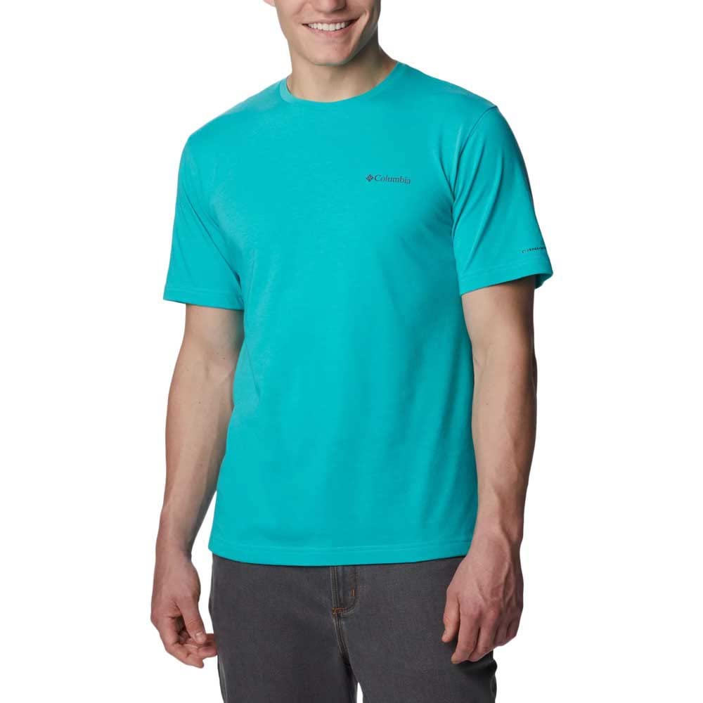 Columbia Men's Thistletown Hills Short Sleeve, Bright Aqua, 1X Big