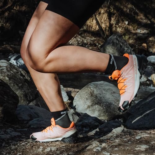 Salomon Women's Speedcross Trail Running Shoes 8.5 Cameo Brown/Black/Bird of Paradise