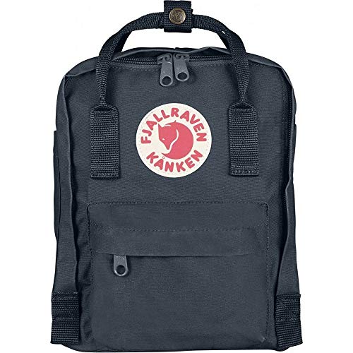 Mini Backpack for Men Women - Fjällräven Kanken Compact Vinylon Travel Bag - Graphite