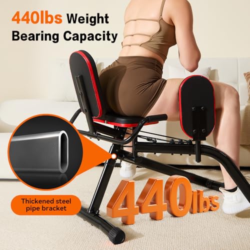 Ergolife Hip Abductor Machine for Home Gym - Glute & Thigh Exercise Equipment