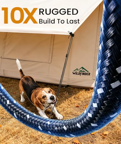 Inflatable Tent with Awning 116 sq ft - Easy Setup All-Weather Camping Shelter
