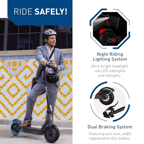 Hiboy S2 Pro Electric Scooter Black 500W Motor 10-Inch Solid Tires 25-Mile Range