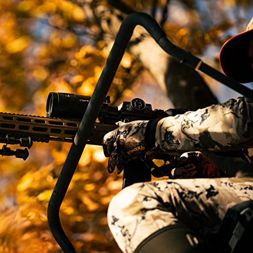 Ground-Level Ratcheting Tree Stand with Wide Mesh Seat - Hunting & Shooting Equipment