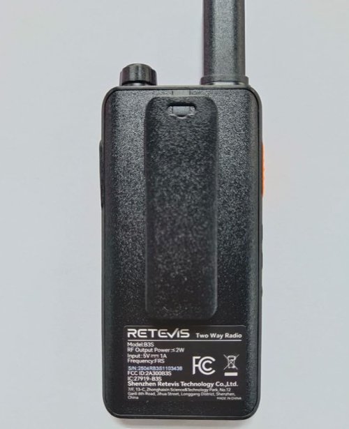 Retevis B3S Walkie Talkies,Portable Two-Way Radios with LCD Screen,Emergency Alarm,1620mAh Battery, Handsfree Walkie Talkie for Family Outdoor Trip (2 Pack)
