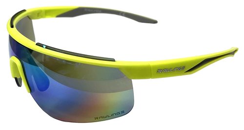 Rawlings LTS Men's Adult Sport Sunglasses– Green Frame With Multi-Colored Lenses
