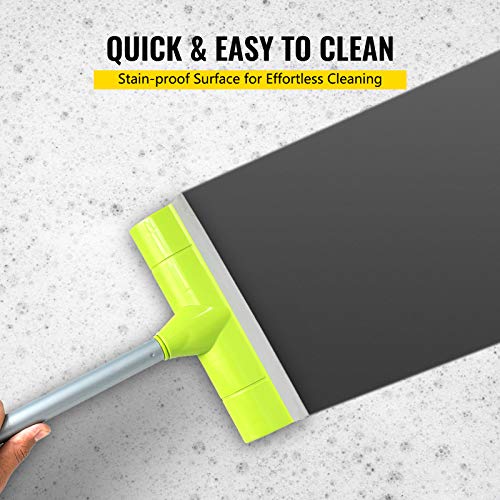 Dance Floor Roll 6.6 x 15.7 ft PVC Portable Practice Mat Non-Slip Wearproof Grey/Black