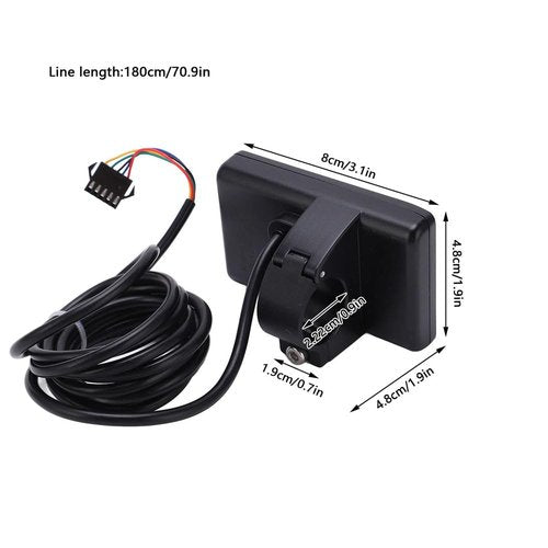 Electric Bicycle LCD Screen, Compatible Fit for Ridstar Q20 H20 H26 Pro LCD Screen (Black)