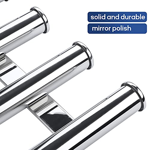 Marine Stainless Steel 4-Rod Boat Fishing Rod Holder for Watercraft
