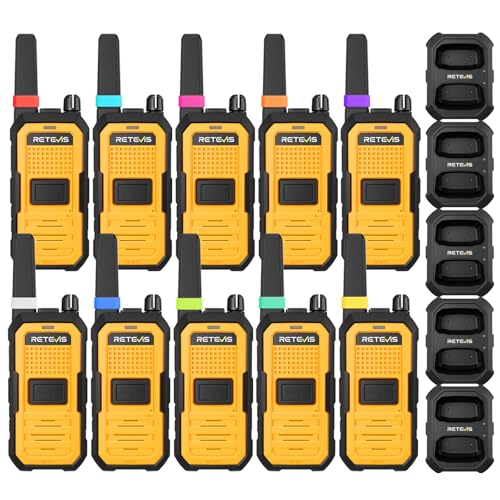 Retevis RB48A Waterproof Walkie Talkies with Dual Charger, Long Range, IP67 Adults