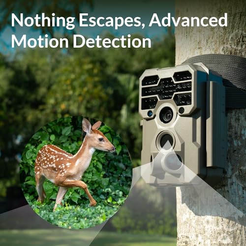 GardePro A60 4K Trail Camera with Night Vision, Waterproof, Wildlife Monitoring