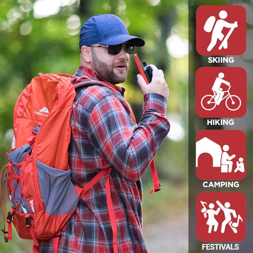 Motorola T210TP Walkie Talkies 3-Pack, 22 Channels, 20 Mile Range, Rechargeable, License-Free Two-Way Radios for Outdoor & Family Use