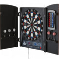 Electronic Dart Board with Cabinet, 13.5 Inch Soft Tip, 28 Games & Score Display