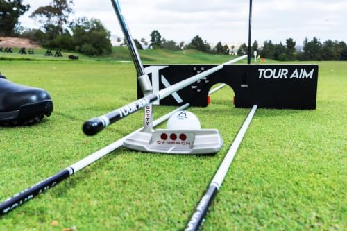 Golf Alignment Training Aid with Adjustable Putting Gate & Swing Path System