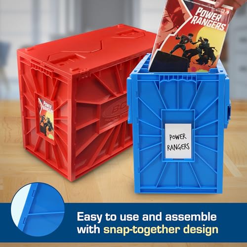 BCW Comic Book Storage Bin 150 Capacity Blue & Red 2-Pack Organizer