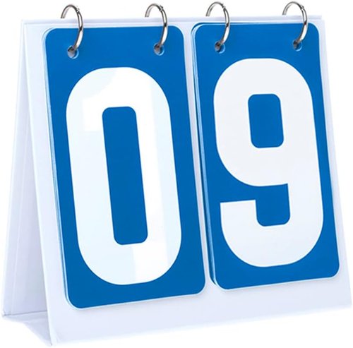 GOGO Scoreboard Flip Score Keeper Bulk for Basketball Game, Portable Scoreboard Up to 99