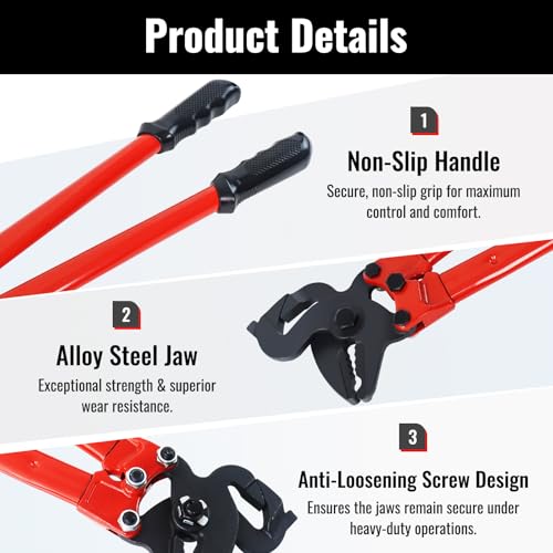 YHK 23-Inch Snow Tire Chain Repair Pliers, Heavy-Duty Chain Opening & Closing Tool